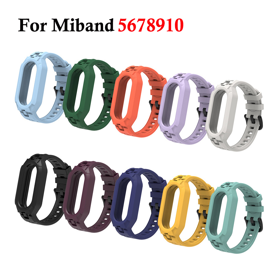 Health Wellness Bracelet - Xiaomi Mi Band 10 9 8用シリコンストラップ