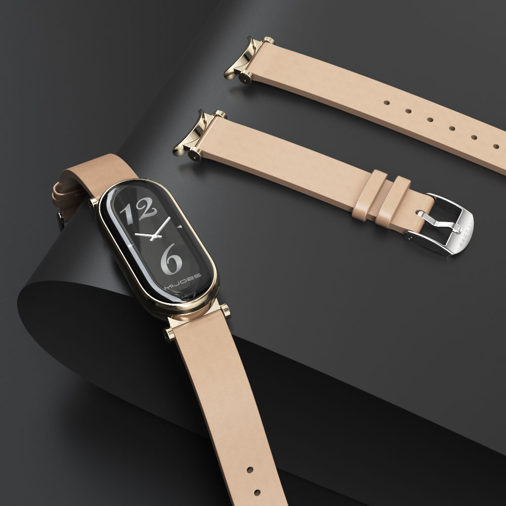 MI Band 10 11 9 8 7 6 用レザーストラッ - Health Wellness Bracelet のレビューと価格