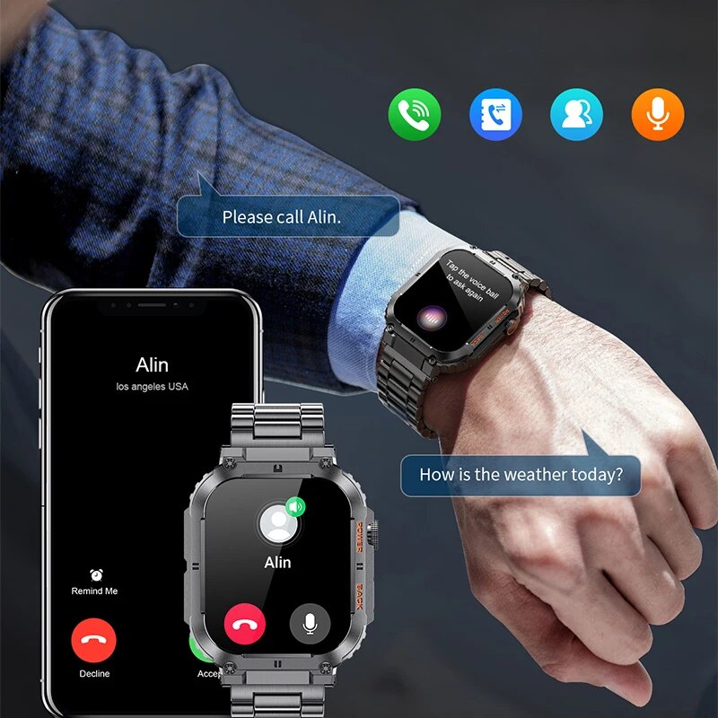 Lige-男性用アウトドアスポーツフィットネススマートウォッ - Health Wellness Bracelet のレビューと価格