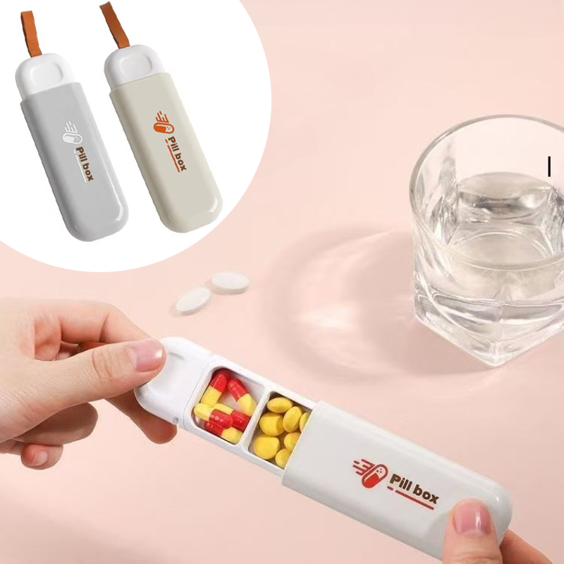 持ち運び可能な、カラフルな3つの仕切り付きの薬ケース。健康管 - Health & Wellness Unlimited のレビューと価格
