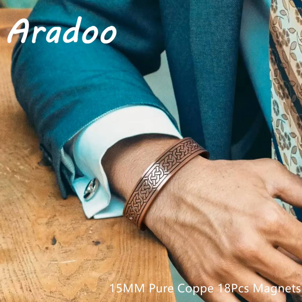 ARADOO ヴィンテージ純銅磁気ブレスレット 3500 ガ - Therapy Health And Wellness のレビューと価格