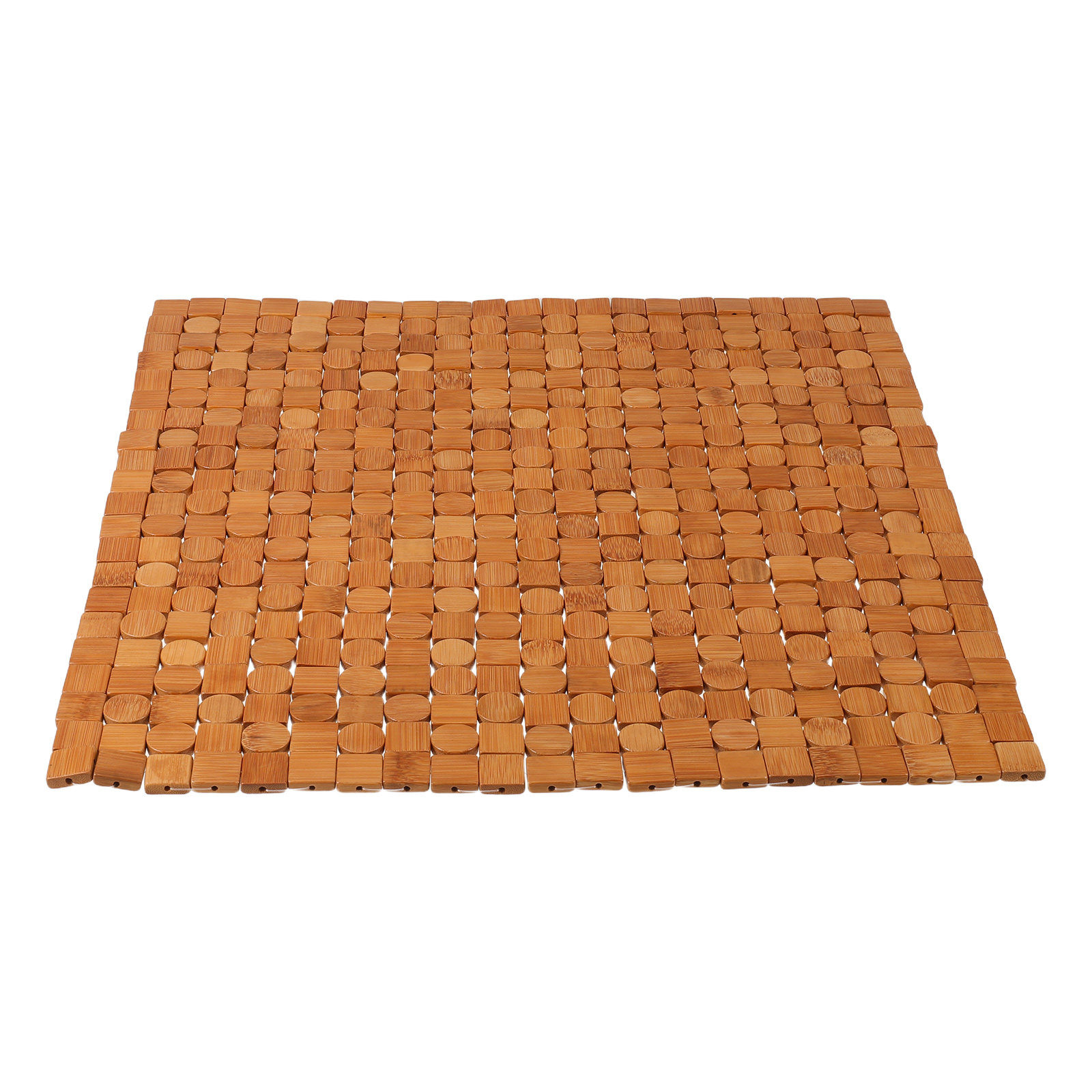 折りたたみ式の竹製バスマット。サイズは16.54インチ。耐熱 - Bamboo Bath Mat のレビューと価格