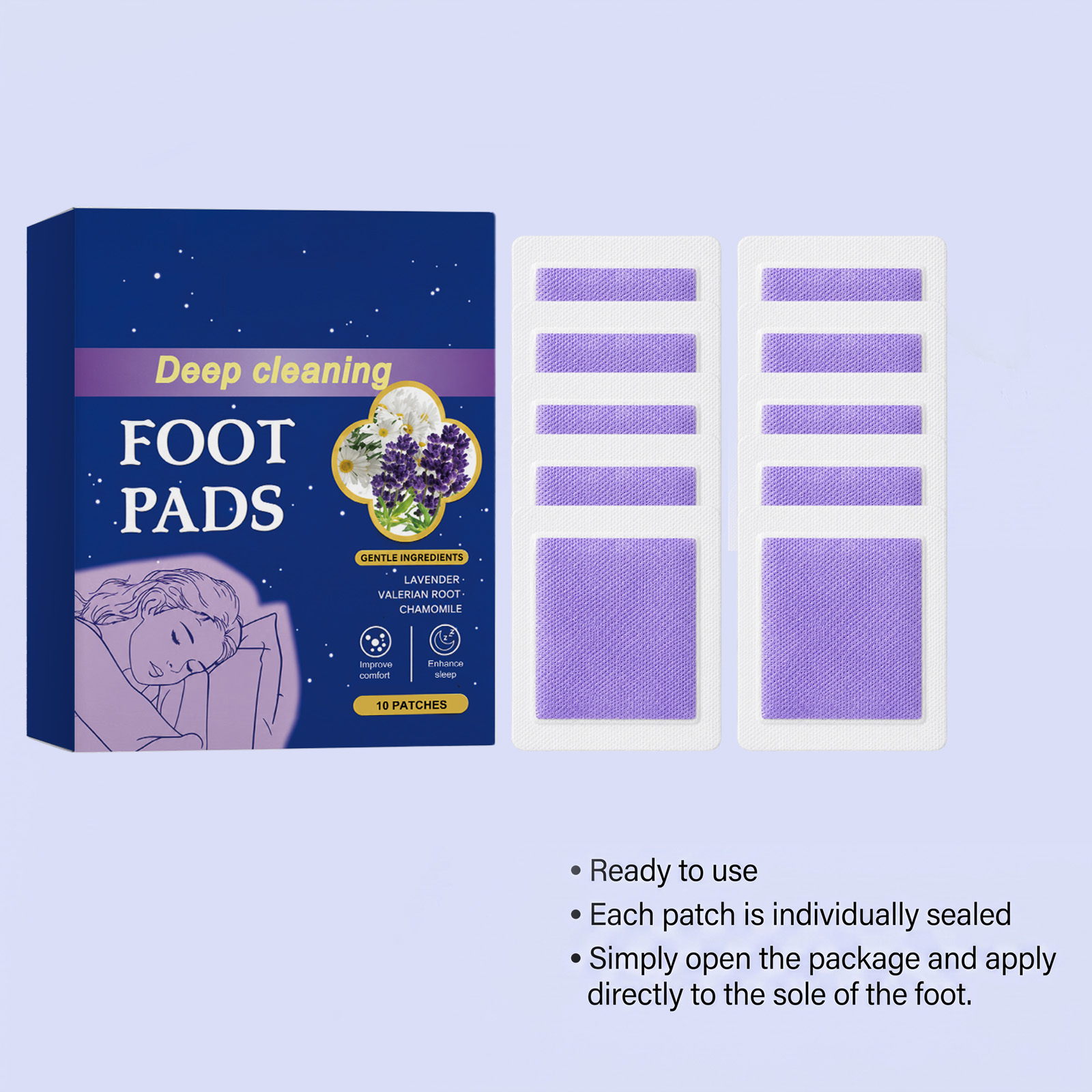 ディープスリープフットパッチ 乾燥して荒れた足裏の肌を改善  - Detox Foot Patch のレビューと価格